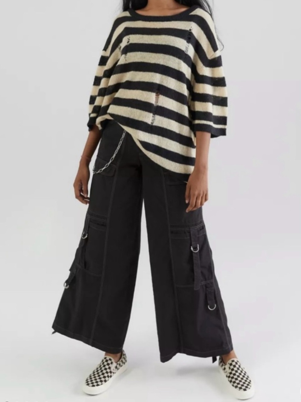 Urban Outfitters BDG Riley Cargo Pant Medium Black - Picture 13 of 16